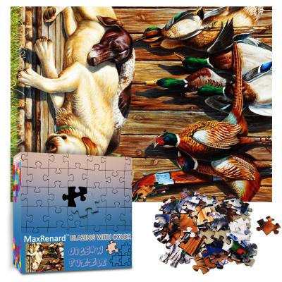 China DIY TOY Jigsaw Puzzle Wholesale Printable 1000 Pieces Cardboard Paper for Supplier Adult Cartoon for sale