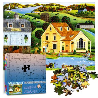 China DIY TOY Funny Jigsaw Puzzles 300 550 1000 Pieces Jigsaw Puzzle Adult Wholesale Toy Custom Gift Intellectual Dropship for sale