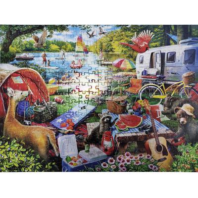 China DIY TOY Funny Jigsaw Puzzles Game 300 Piece Cartoon Rising Parent-child Intellectual Toys for sale