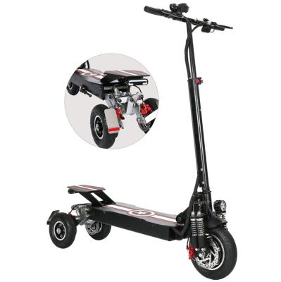 China New Arrival Unisex Three Wheel Electric Scooter 48V 800W 1000W Electric Foldable Scooter For Adults for sale