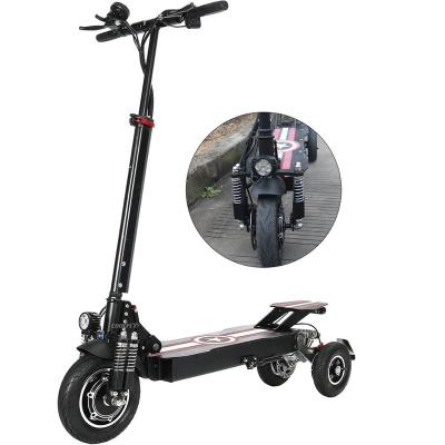 China Wholesale Unisex Three Wheel 10inch 800w 1000W Double Suspension Electric Scooter With Long Range Battery for sale