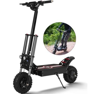 China New Powerful Motor Coolfly 60v 3600w Men's Electric Scooter 11 Inch Double Tire Folding Off Road Electric Scooter For Adults for sale