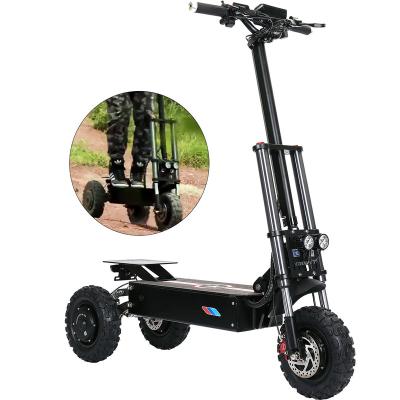 China Men's 60v5000w 11inch Light Folding Adult Three Motor High Powerful Led Electric Scooter for sale