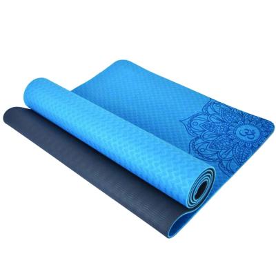 China Eco-Friendly Bodybuilding Fitness Yoga Mat Custom With Strap for sale