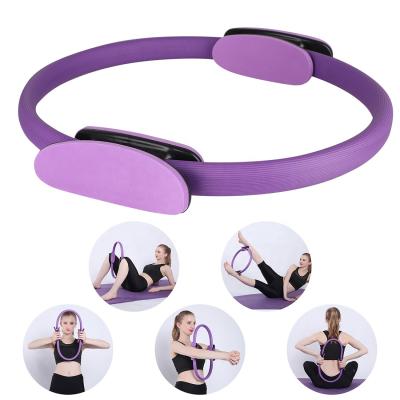 China Hot Selling Professional NBR+ABS+EVA+ Fiberglass Sports High Quality Home Fitness Yoga Magic Pilates Circle Ring for sale