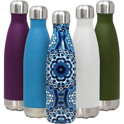 China Sustainable Stainless Steel Vacuum Insulated Water Bottle - Cola Shape Double Walled Thermos for sale