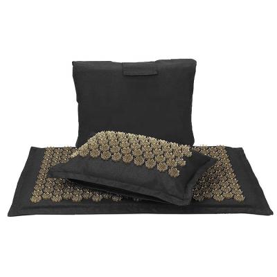 China Manufacturer Wholesale Fitness Accessories Body Massage Mat Acupuncture Mat with Needles and HIPS Pillow for sale