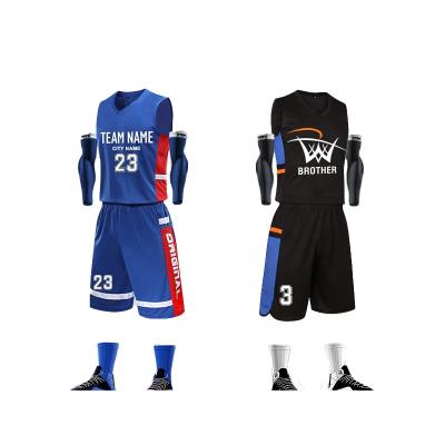 China Wholesale High Quality Cheap Basketball Breathable Team Jersey Reversible Basketball Uniforms Price Unisex for sale