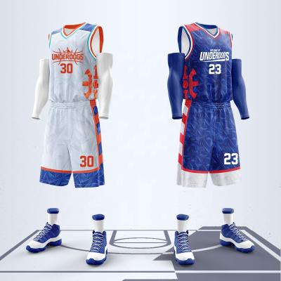 China High Quality Customized Breathable Team Men's Basketball Uniforms Training Tank Top Basketball Uniform Set for sale