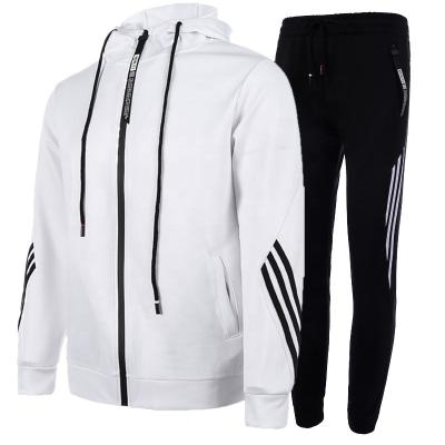 China Breathable Custom Unisex Hoodie Zipper Tracksuit Sets Casual Comfortable Jogging Logo Suits for sale