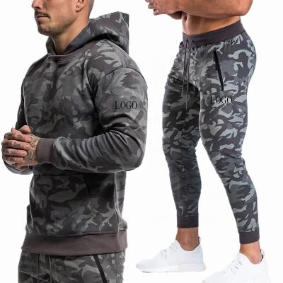 China Breathable Custom Logo Tracksuit Camouflage Hoodie Unisex Tracksuit Sets Casual Comfortable Jogging Suits for sale