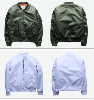 China Sustainable Men's Gender And Polyester&Cotton Material Bomber Jacket for sale