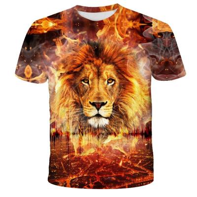 China QUICK DRY High Quality Mens T Shirts Design 3d Print Sublimation Animal T Shirt for sale