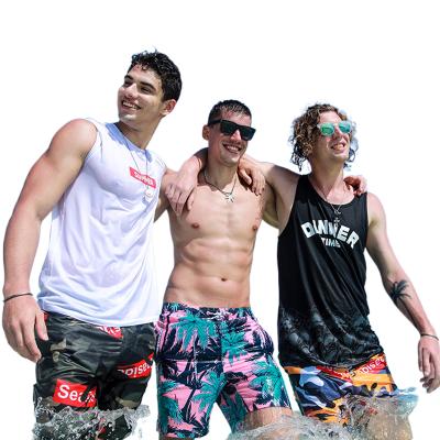 China Plus size summer sports and leisure loose quick-drying thin seven-point men's beach pants wholesale for sale