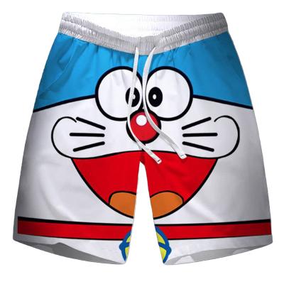 China Summer beach seal Doraemon cartoon waist trend loose male plus leisure shorts five point pants for sale