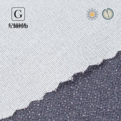 China Color Adhesive Customized Polyester Lightly Woven Interlining Ultra Thin Woven Interlining Lining for sale