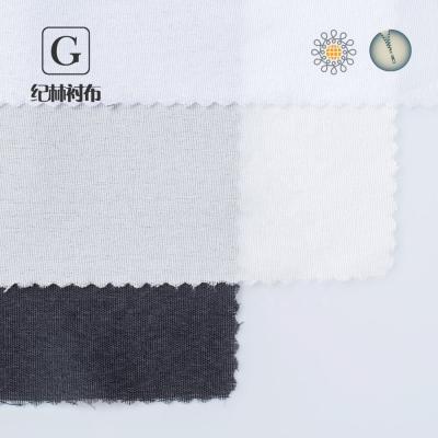 China 122cm/150cm Adhesive High Quality Ultra Thin Lamination Clothes Woven Fabric Anti-morie Interlining for sale