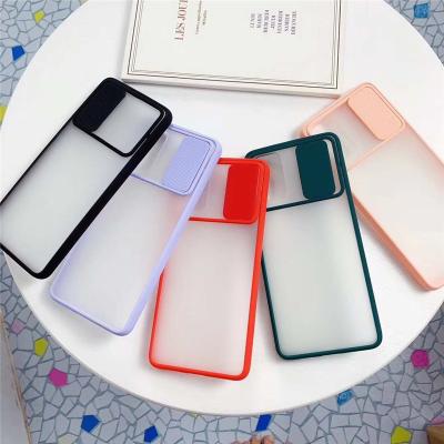 China Anti-fall Slide Camera Lens Protective Phone Case For Samsung s20 s20 plus s20 ultra Matte Transparent Soft Back Cover Shell for sale