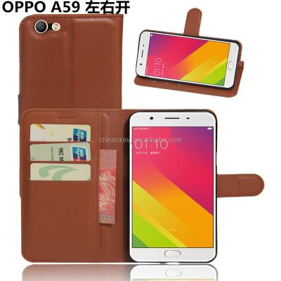 China With Card Slots Enclose Luxury PU Wallet Flip Cover Leather Case For OPPO F1s for sale