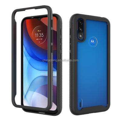 China Shockproof Hybrid Rugged Armor 2 in 1 Shockproof PC + TPU Case For Motorola Moto G9 Plus G8 Power Lite One Plus G 5G G Fusion Power 2021 for sale