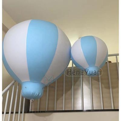 China Advertising Hengyuan 3ft/5ft Blue Air Balloon Inflatable Hot Air Shape Helium Balloon With Custom Printing for sale