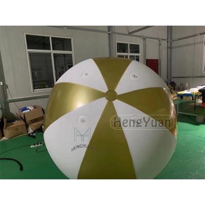 China Advertising Hengyuan Golden Color Inflatable Air Balloon PVC Inflatable Hanging Balloon For Party Decoration for sale