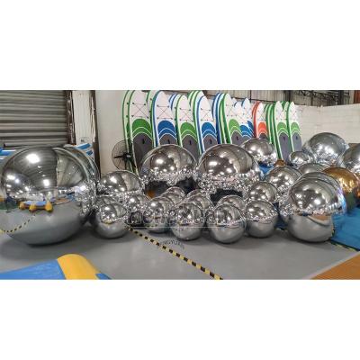 China Rade Exhibition Hengyuan PVC Reflective Christmas Inflatable Mirror Ball For Festival Decoration PVC Inflatable Mirror Ball For Marketing for sale