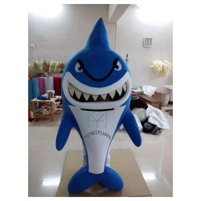 China Party Hengyuan Customized Blue Whale Cartoon Shark Animal Mascot Costume For Adult for sale