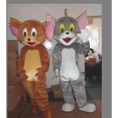 China Adult Mouse Cat Tom And Jerry Movie Costume Mascot Party Hengyuan Size Costume for sale