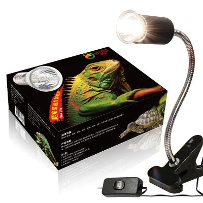 China Viable Adjustable 360 ​​Temperature Clip Tortoise Uvb Light Reptile Rotating Heat Lamp For Amphibious Lizard Snake for sale