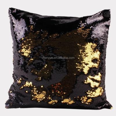 China Anti-Apnea Use PET Magic Shiny Glitter Mermaid Reversible Pillow/Cloth/Cushion Widely for sale