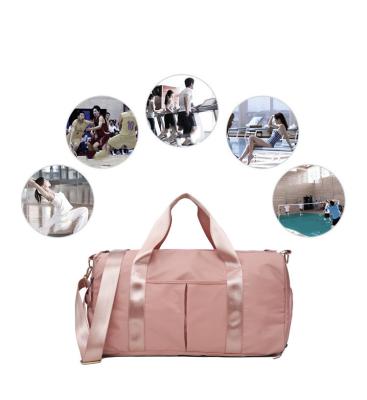 China 2019 New Waterproof Wet-Dry Separation Gym Bag With Dry Wet Compartment Shoes Separate Storage Sport Gym Bag for sale