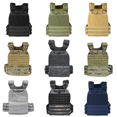 China Quick Release OEM Hot Sale Tactical Military Vest Laser Cut Molle Combat Assault Weight Plate Carrier Vest for sale