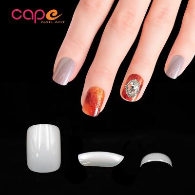 China 2019 Design Custom Design Nails Sets Packaging Short Round Shape ABS Fake Tips for sale