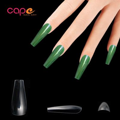 China Easy Apply Knail Nail Art Kits For Teens Full Cover Stick On Clear Nail Ballerina 30pcs Nails for sale