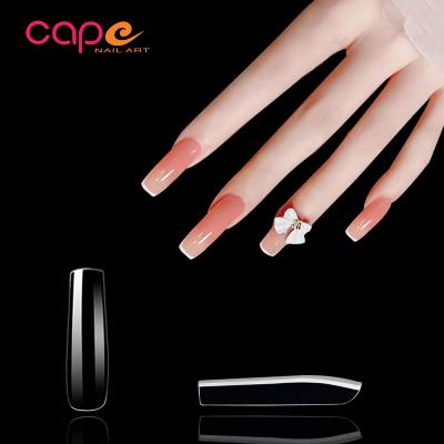 China Design Knail Gel Tips Press On Nails Full Cover Soft Gel 45mm XXL Square Nail Tips for sale