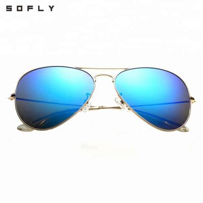 China Lightweight And Flexible Famous Frog Sunglasses Stainless Pilot Sun Glasses for sale