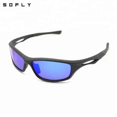 China Sports / Outdoor New Fashion Cycling / Safety Black Sports Polarized Sunglasses Cycling Eyewear for sale