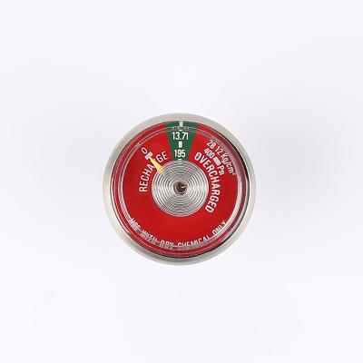 China Stainless Steel Case Interna Brass Pressure Gauge For Fire Extinguisher for sale