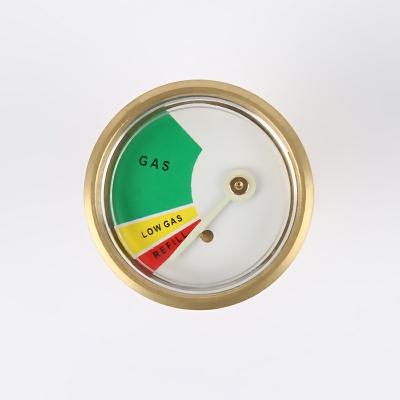 China Chrome Plated Brass 35 Mm Natural Gas Pressure Gauge for sale