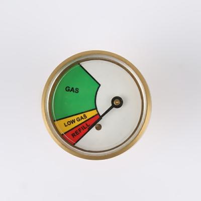 China Chrome Plated Brass Mini Natural Gas Pressure Gauge for sale