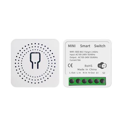 China Timing Function Tuya Alexa Timer Smart Switch 10A 16A Relay Module Work With Google Home Life Smart APP Switches wifi remote control wall switch for sale