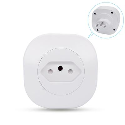 China WiFi Power Outlet Brazil Floor Socket 16A 220V/127V 50Hz Standard Remote Control Smart WiFi Socket 16A 220V/127V 50Hz Works With Google Aleax for sale