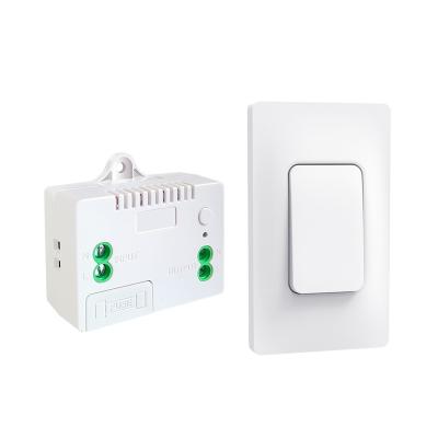 China No Need Battery SIXWGH 433Mhz Wireless Wall Switch 1 Band 1 Way No Battery Required Self Powered Waterproof Remote Control Light Switch for sale