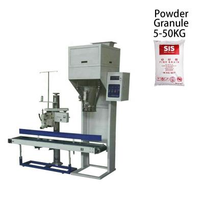 China Food Packing Machines 5-50KG Semi-automatic Granule Powder Filling Seam Packing Machines for sale