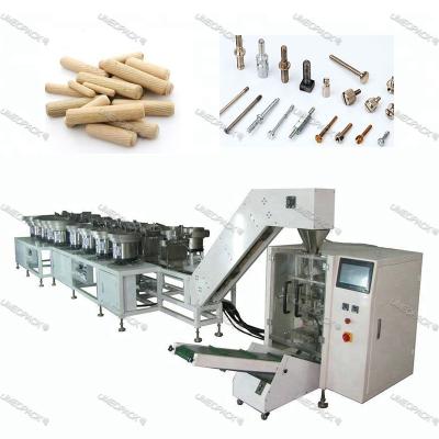 China Food Hardware Automatic Nylon Fastener Nail Nut Screw Bolt Counting Packing Machine for sale