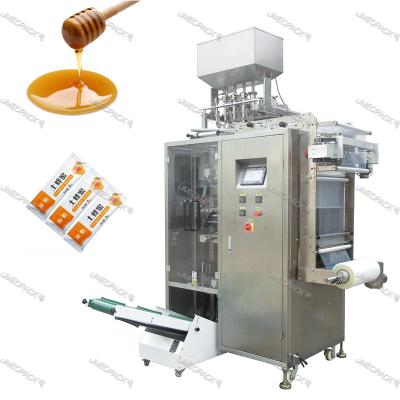 China Food Doypack Plus Lanes Pouch Filling Liquid Tomato Sauce Sealing Packaging Machine for sale