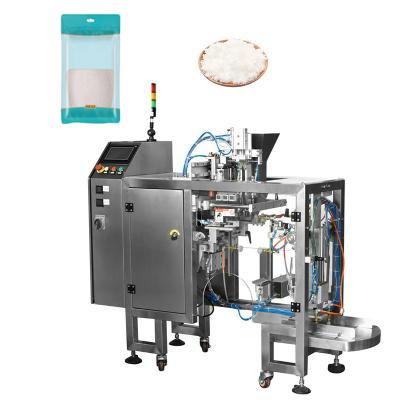 China Food Doypack Zipper Premade Bag Milk Chilli Powder Flour Filling Sealing Horizontal Packing Machine for sale