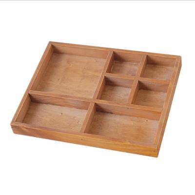 China New Classic/Postmodern Wooden Drawer Organizer Utensil Tray Kitchen Storage Box Versatile Dividers Cutlery Holders Bins Containers Tray. for sale