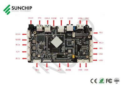 China Sunchip Android Embedded ARM Board suporte industrial RTC UART POE LAN 1000M USB TF pcb circuito placa-mãe personalizada ADW à venda